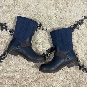 Sperry Navy Topsider Rain Boots